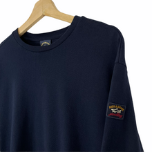 Load image into Gallery viewer, Paul and Shark Navy Logo Crew Neck Sweater - Large (L) PTP 23&quot;
