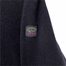 Load image into Gallery viewer, Paul and Shark Navy Wool Crew Neck Logo Sweater - Large (L) PTP 22&quot;
