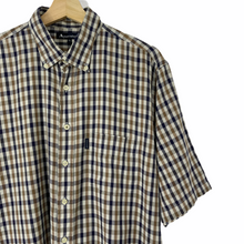 Load image into Gallery viewer, Aquascutum House Check Short Sleeved Shirt - Extra Large (XL) PTP 24.5&quot;
