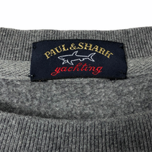 Load image into Gallery viewer, Paul and Shark Grey Crew Neck Logo Sweater - Large (L) PTP 23.25&quot;
