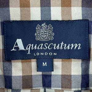 Aquascutum House Check Long Sleeved Shirt - Medium (M) PTP 20"