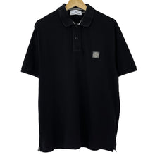 Load image into Gallery viewer, Stone Island Black Short Sleeved Polo - Large (L) PTP 21.5&quot;
