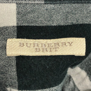 Burberry Brit Grey Nova Check Long Sleeved Shirt - Medium (M) PTP 20.5"