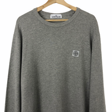 Load image into Gallery viewer, Stone Island Grey Crew Neck Logo Sweater - Double Extra Large (XXL) PTP 25.5&quot;
