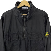 Load image into Gallery viewer, Stone Island Black Half Zip Pullover Smock - Large (L) PTP 25.5&quot;
