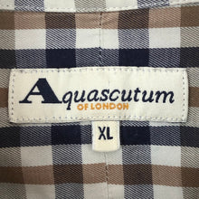 Load image into Gallery viewer, Aquascutum Block Check Long Sleeved Shirt - Extra Large (XL) PTP 27&quot;
