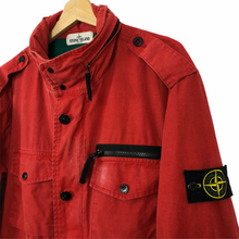 Load image into Gallery viewer, Stone Island Red Tela Stella Multi Pocket Field Jacket - Extra Large (XL) PTP 24.5&quot;
