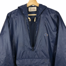 Load image into Gallery viewer, Vintage Dark Navy Lacoste Izod Half Zip Cagoule - Medium (M) PTP 23.5&quot;
