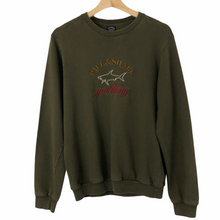Load image into Gallery viewer, Paul and Shark Khaki Crew Neck Logo Sweater - Small (S) PTP 20&quot;
