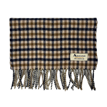 Load image into Gallery viewer, Aquascutum Classic House Check 100% Lambswool Scarf - One Size Fits All
