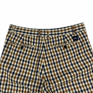 Aquascutum House Club Check Vicuna Shorts - W 30"