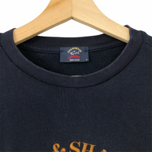 Load image into Gallery viewer, Paul and Shark Navy Embroidered Logo Crew Neck Sweater - Medium (M) PTP 21&quot;
