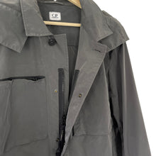 Load image into Gallery viewer, C.P Company Grey Goggle Hooded Overshirt - Extra Large (XL) PTP 24&quot;
