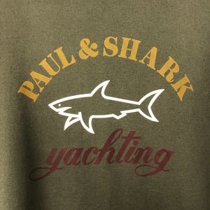 Paul and Shark Green Short Sleeved Logo T-Shirt - Extra Large (XL) PTP 21.75"