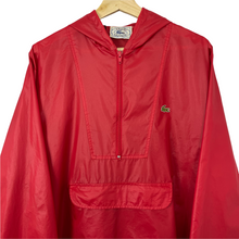 Load image into Gallery viewer, Vintage Red Lacoste Izod Half Zip Cagoule - Medium (M) PTP 22.75&quot;
