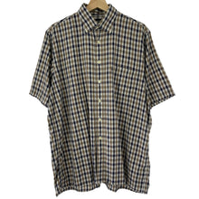 Load image into Gallery viewer, Aquascutum House Check Short Sleeved Shirt - Large (L) PTP 24.25&quot;
