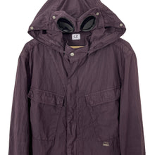 Load image into Gallery viewer, C.P Company Purple Goggle Hooded Overshirt - Double Extra Large (XXL) PTP 24&quot;
