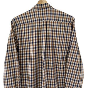 Aquascutum House Check Long Sleeved Shirt - Medium (M) PTP 20"