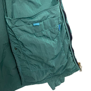 Paul and Shark Water Green Econyl Nylon Metal Overshirt - Triple Extra Large (XXXL) PTP 27"