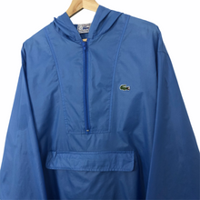 Load image into Gallery viewer, Vintage Light Blue Lacoste Izod Half Zip Cagoule - Large (L) PTP 25.25&quot;
