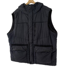 Load image into Gallery viewer, Paul and Shark Navy Hooded Logo Gilet Body Warmer - Six Extra Large (6XL) PTP 30&quot;
