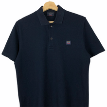 Load image into Gallery viewer, Paul and Shark Dk Navy Short Sleeved Polo - Medium (M) PTP 20.25&quot;
