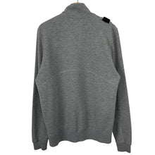 Load image into Gallery viewer, Ma.Strum Grey Half Zip Pullover Sweater - Medium (M) PTP 21&quot;
