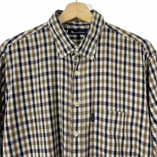 Load image into Gallery viewer, Aquascutum House Check Short Sleeved Shirt - Extra Large (XL) PTP 24.5&quot;
