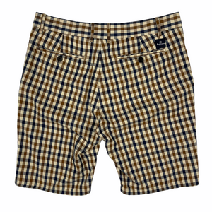 Aquascutum House Club Check Vicuna Shorts - W 30"