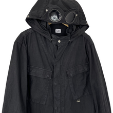 Load image into Gallery viewer, C.P Company Black Goggle Hooded Overshirt - Double Extra Large (XXL) PTP 24&quot;
