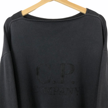 Load image into Gallery viewer, Vintage C.P Company Ideas From Massimo Osti Boat Neck Logo Sweater - 4 PTP 26.5&quot;
