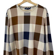 Load image into Gallery viewer, Aquascutum Block Check Long Sleeved T-Shirt - Extra Large (XL) PTP 24&quot;
