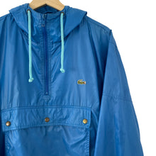 Load image into Gallery viewer, Vintage Light Blue Lacoste Izod Half Zip Cagoule - Medium (M) PTP 24.5&quot;
