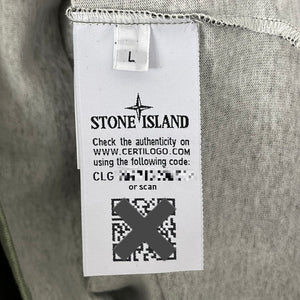 Stone Island Olive Short Sleeved Logo T-Shirt - Large (L) PTP 22.5"