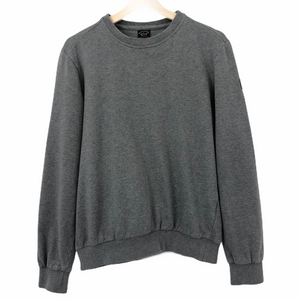 Paul and Shark Grey Crew Neck Sweater - Medium (M) PTP 21.5"