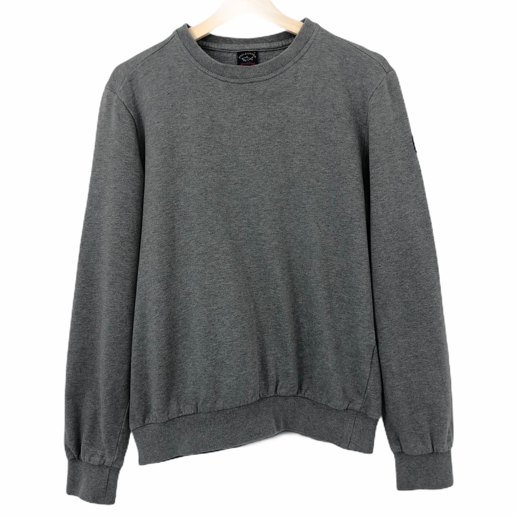 Paul and Shark Grey Crew Neck Sweater - Medium (M) PTP 21.5