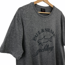 Load image into Gallery viewer, Paul and Shark Grey Short Sleeved Logo T-Shirt - Double Extra Large (XXL) PTP 23.25&quot;
