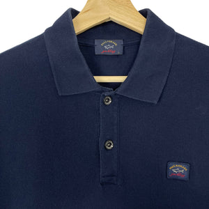 Paul and Shark Navy Short Sleeved Polo - Large (L) PTP 20"