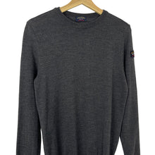 Load image into Gallery viewer, Paul and Shark Grey Crew Neck Wool Sweater - Medium (M) PTP 18&quot;
