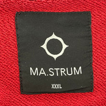 Load image into Gallery viewer, Ma.Strum Red Crew Neck Logo Sweater - Triple Extra Large (XXXL) PTP 28&quot;
