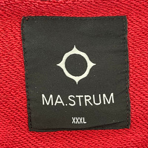 Ma.Strum Red Crew Neck Logo Sweater - Triple Extra Large (XXXL) PTP 28"