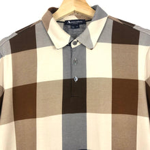 Load image into Gallery viewer, Aquascutum Block Check Short Sleeved Polo - Medium (M) PTP 20.5&quot;
