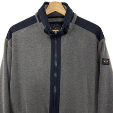 Load image into Gallery viewer, Paul and Shark Grey Zip Up Fleece Track Top - Extra Large (XL) PTP 26&quot;
