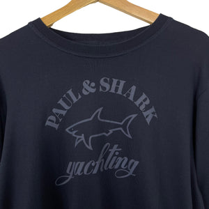 Paul and Shark Navy Crew Neck Sweater - Double Extra Large (XXL) PTP 22"