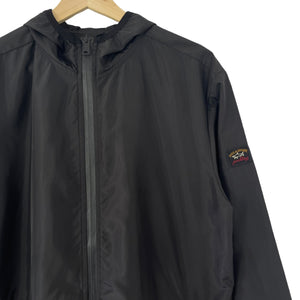 Paul and Shark Black Lightweight Hooded Jacket - Large (L) PTP 23"